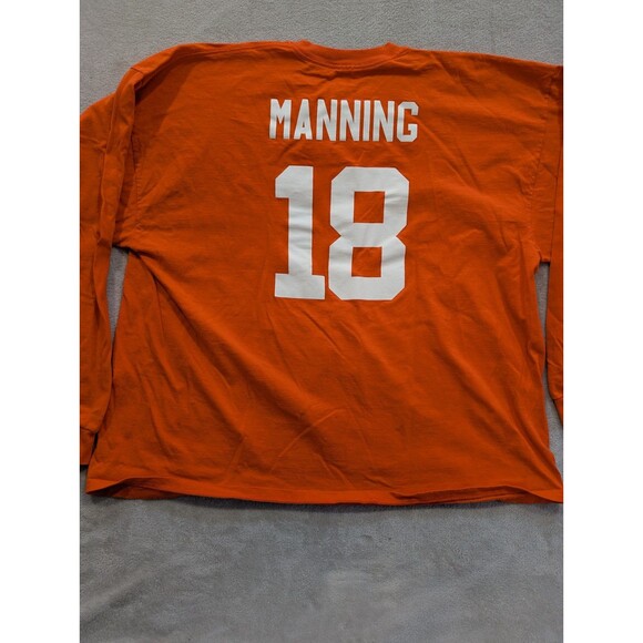 NFL Peyton Manning Denver Broncos Orange Long-Sleeve Majestic T-Shirt Size XXXL - Picture 15 of 15